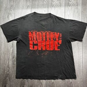 VTG Motley Crue Hooligans Holiday John Corabi 1994 Black Tour T-Shirt XL